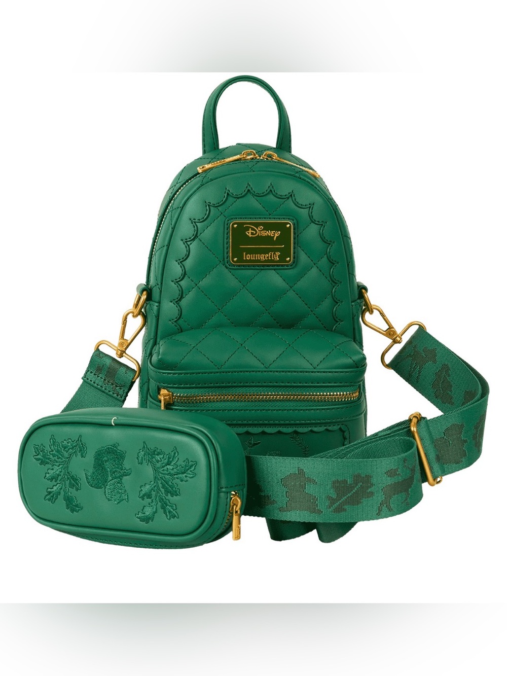 NWT Loungefly Disney Bambi silhouette quilted sling Crossbody bag